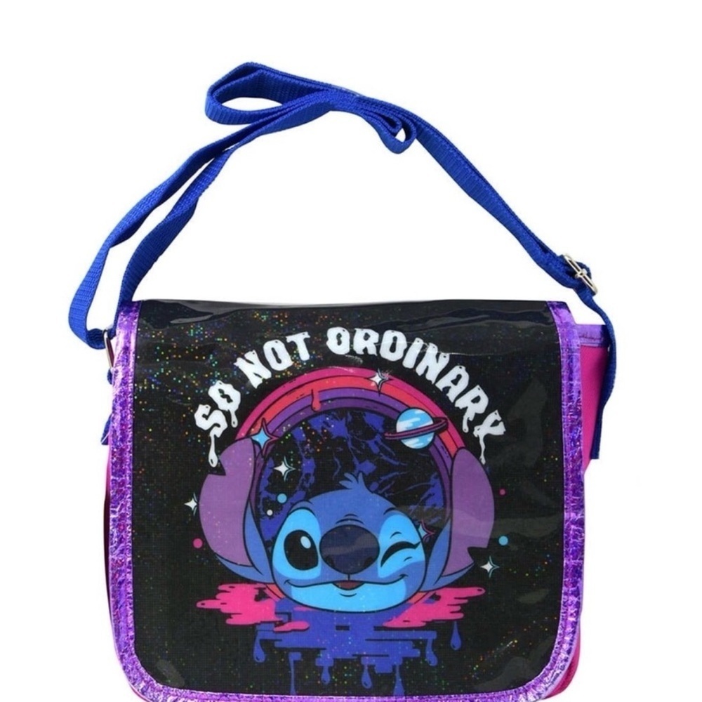 Disney Stitch Kids Bag - Black, Blue, Purple